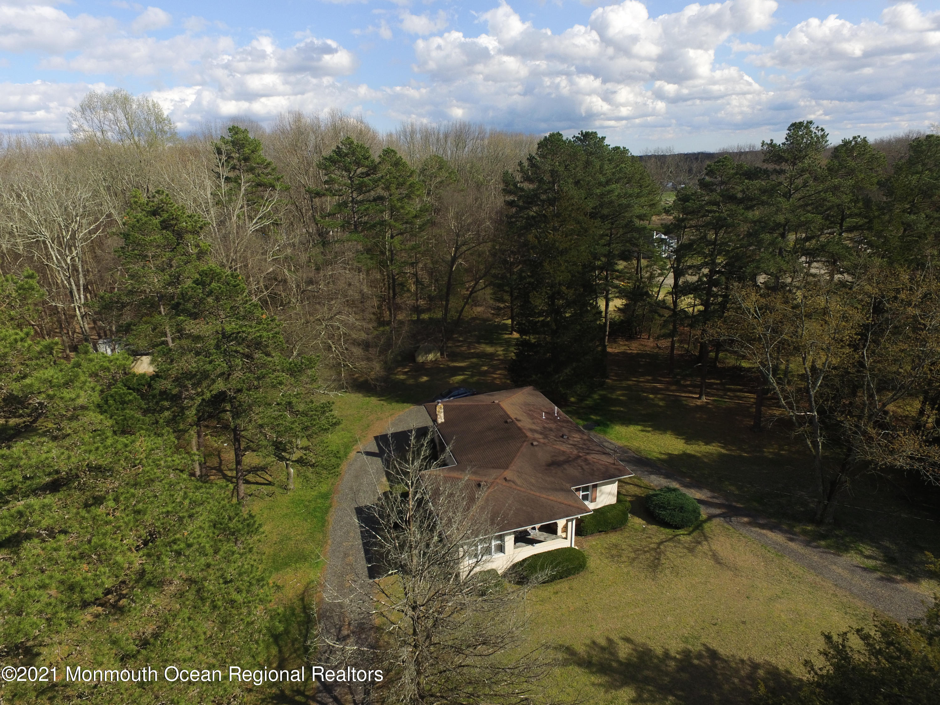360 East Millstream Road Cream Ridge, NJ 08514 - Photo 8 of 9 an aerial view of residential house with outdoor space
