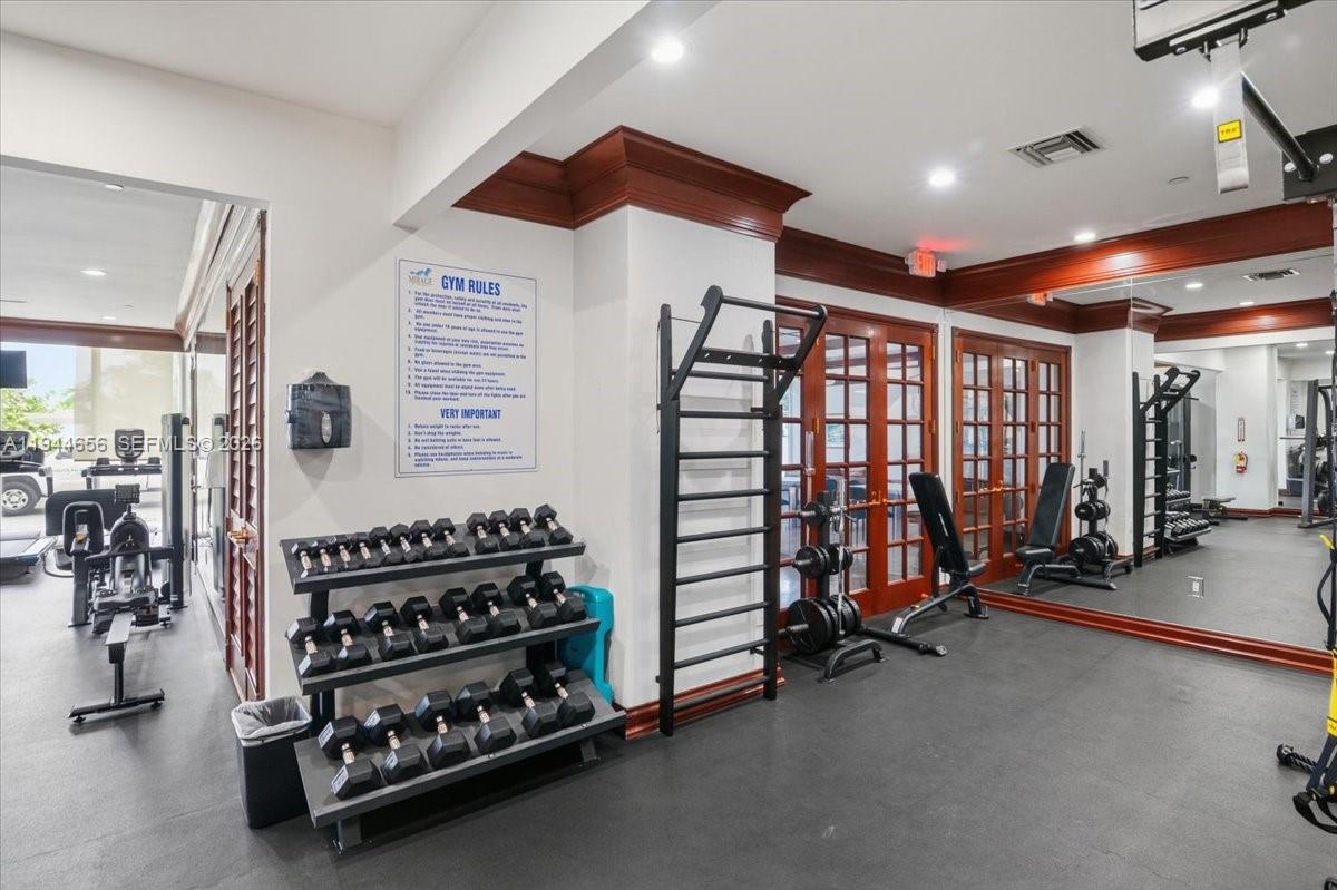 8925 Collins Avenue, Unit 9F Surfside, FL 33154 - Photo 51 of 73 Gym