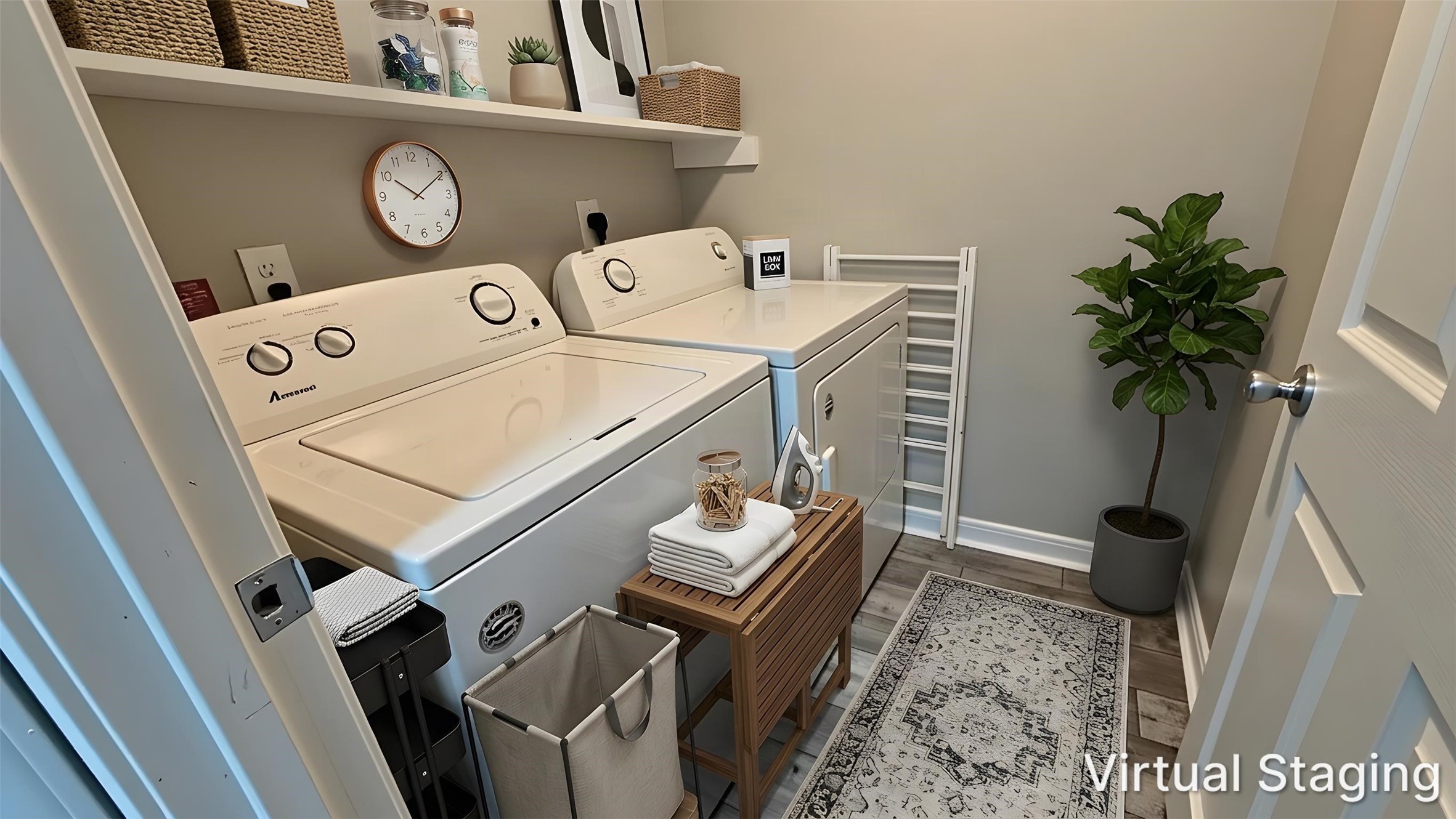 Virtually staged - Utility room