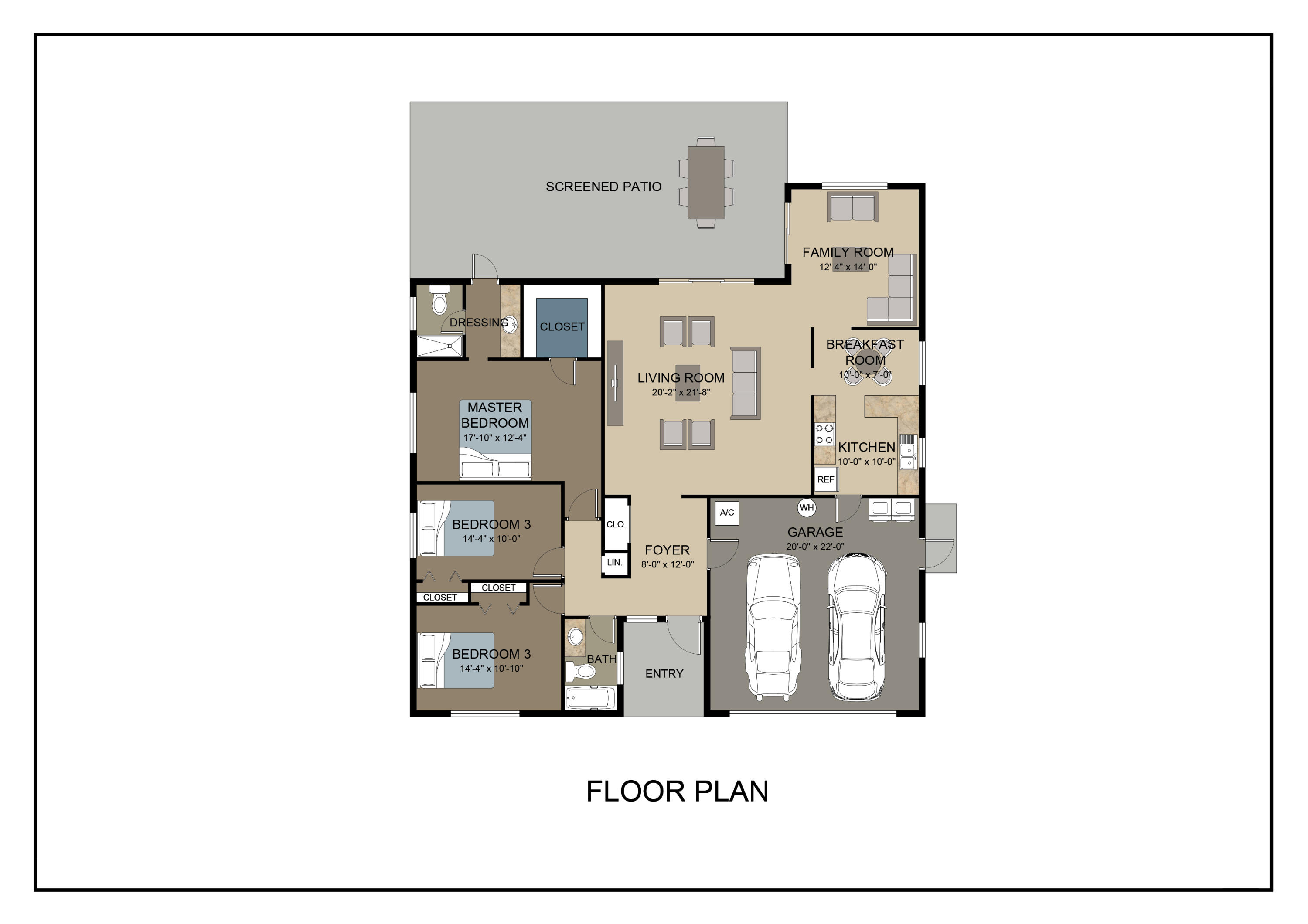 23034 Southwest 53rd Avenue Boca Raton, FL 33433 - Photo 48 of 48 Floor Plan