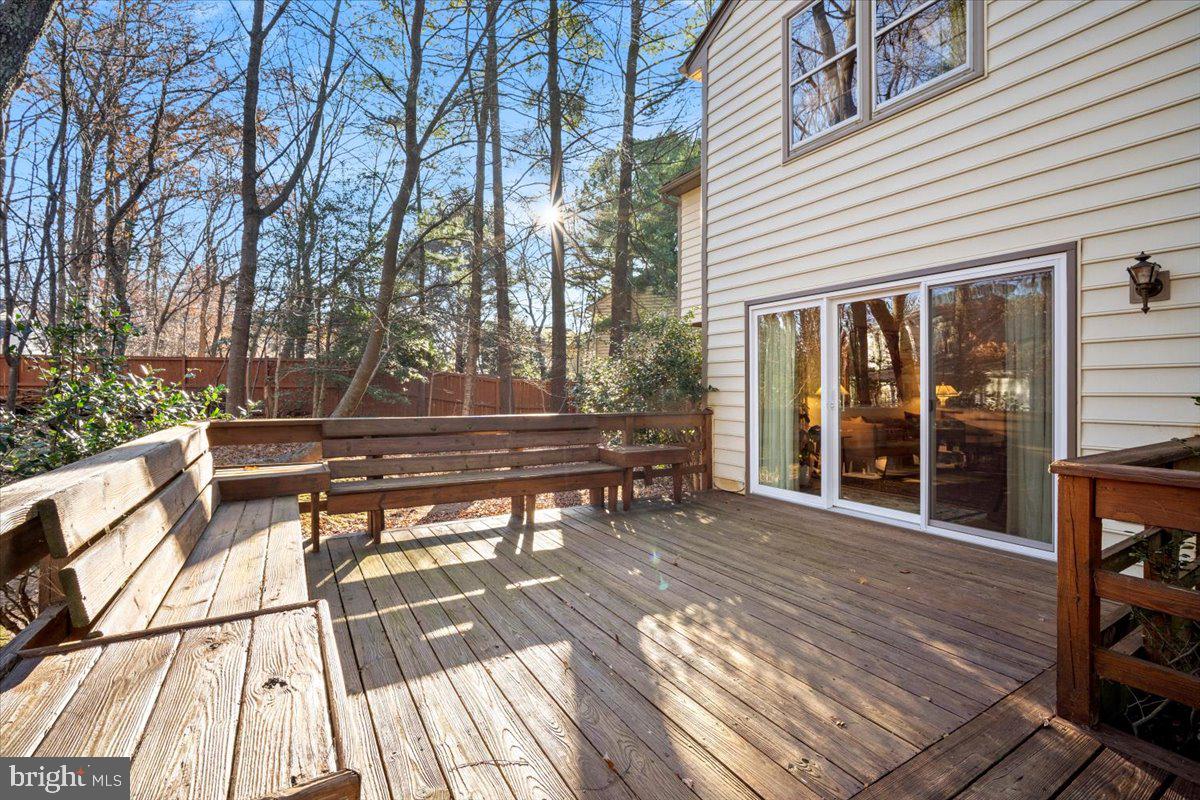 2 Candlelight Court Potomac, MD 20854 - Photo 46 of 58 Rear deck, privacy abound!