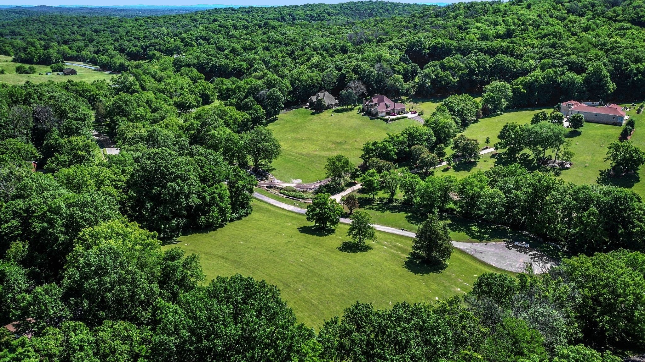 110 Hidden Valley Road Arrington, TN 37014 - Photo 15 of 19 an aerial view of residential house with outdoor space and trees all around