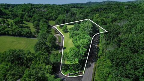 an aerial view of residential houses with outdoor green space