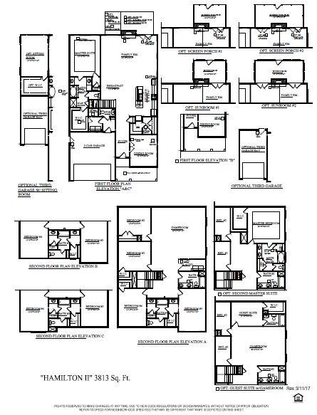 314 Tidal Rice Court Charleston, SC 29492 - Photo 38 of 38 Hamilton II Floor Plan
