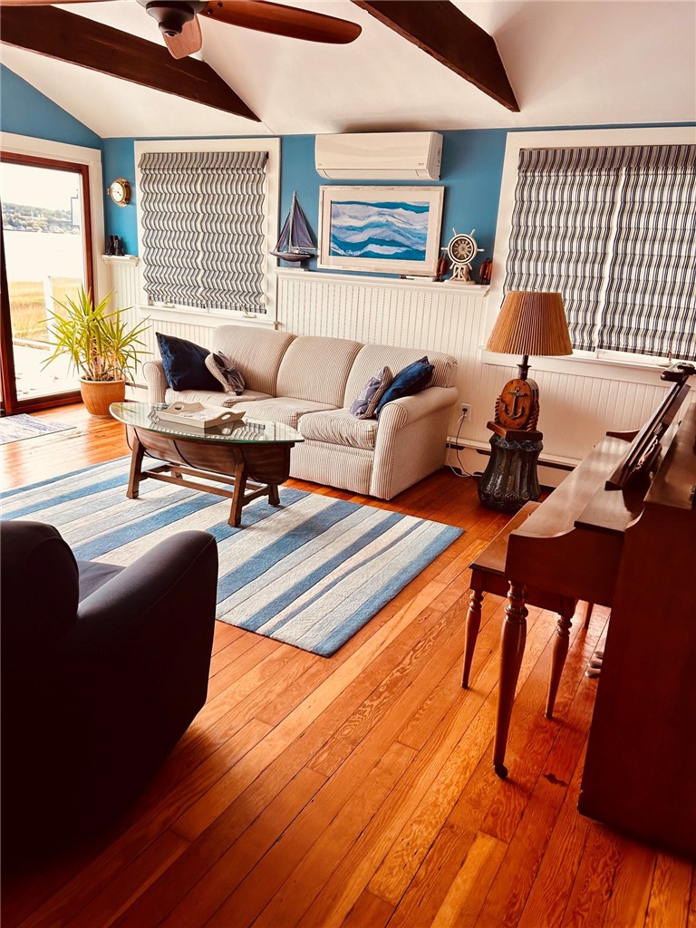 Living Room and sliding deck doors