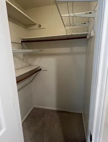 a close view of closet