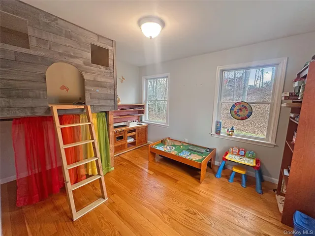 a room with furniture and a table