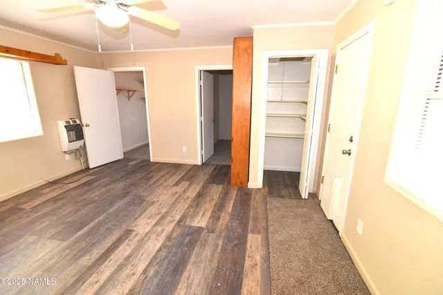 a view of a room with door