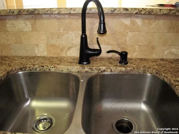 a close view of sink