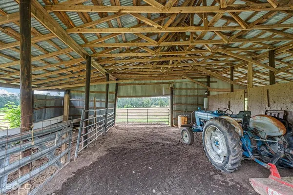 a view of a car garage