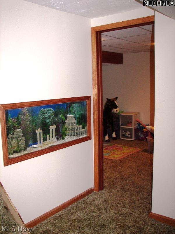 3282 Brenner Road Barberton, OH 44203 - Photo 19 of 24 Built-in Fish Tank with lighting, adds to the entertainment.