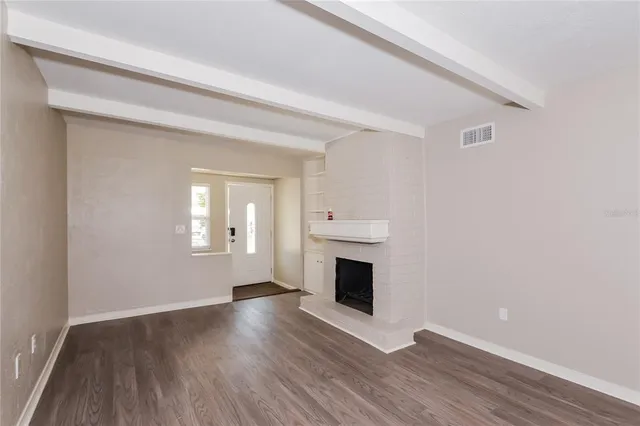 a view of main area and fire place