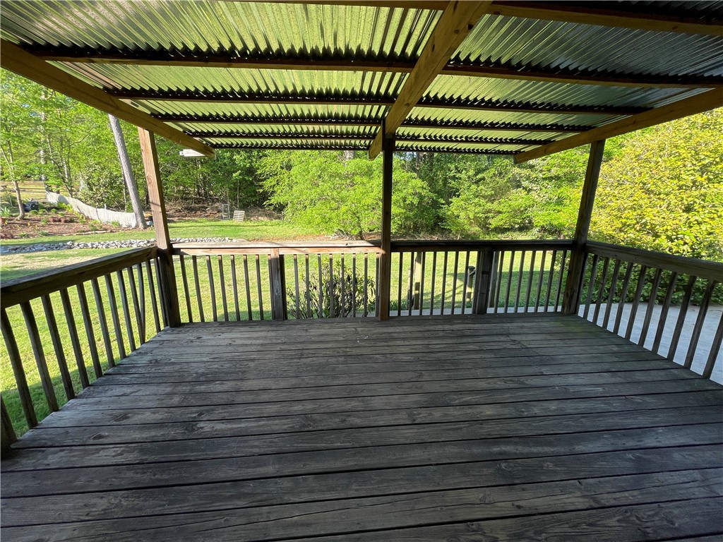 306 Old Shirley Road Central, SC 29630 - Photo 6 of 24 Backyard view from covered deck