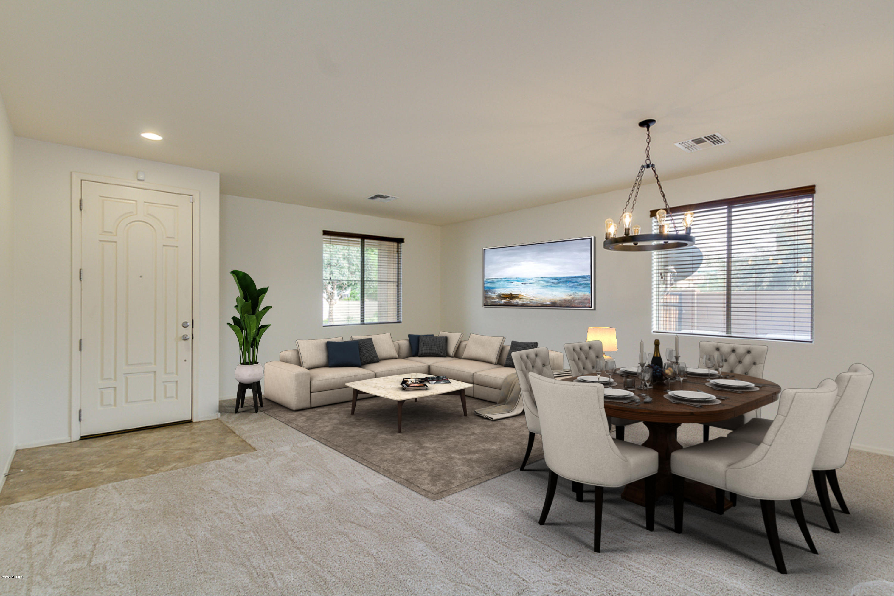 2074 South Moccasin Trail Gilbert, AZ 85295 - Photo 6 of 43 Living/Dining Furnished