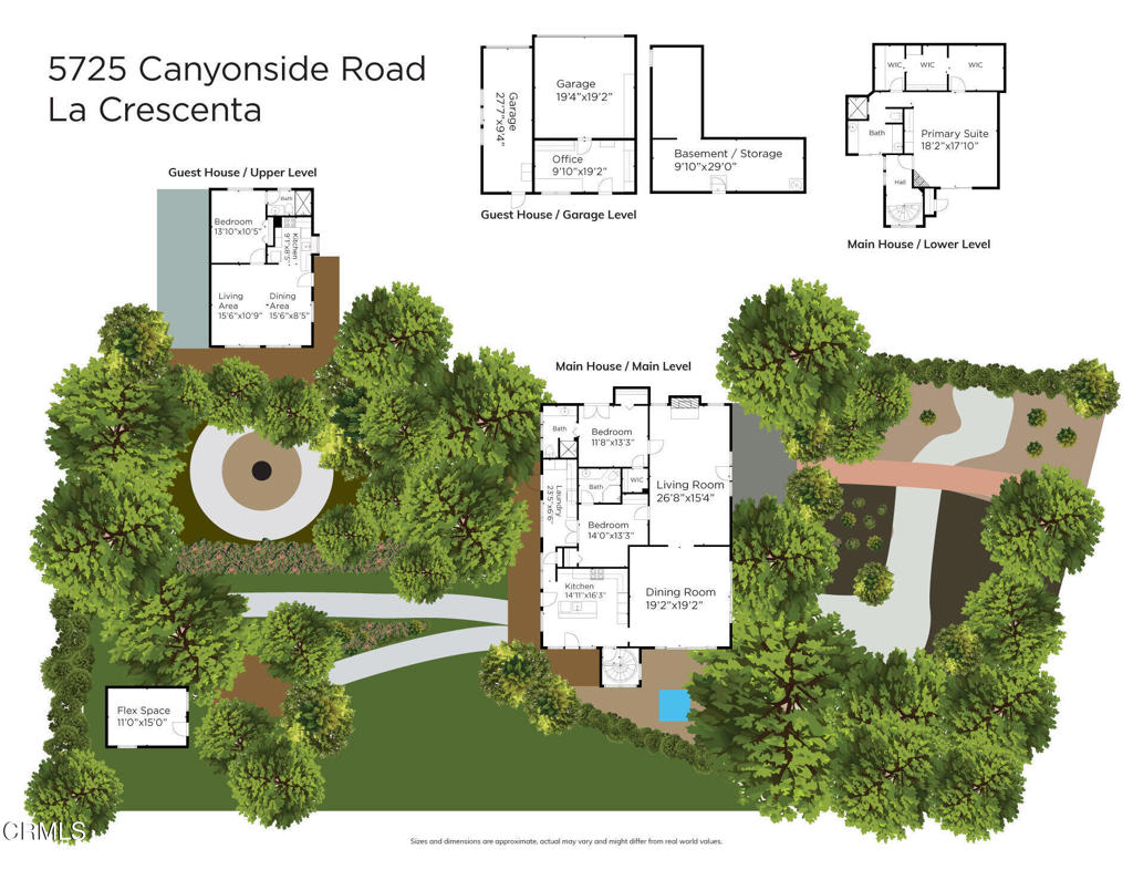 5725 Canyonside Road La Crescenta, CA 91214 - Photo 74 of 74 Floorplan 5725 Canyonside