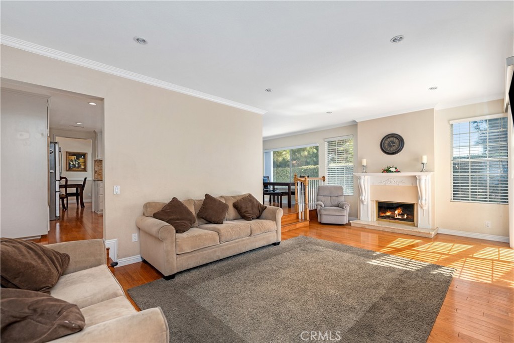 2508 Royale Place Fullerton, CA 92833 - Photo 23 of 53 a living room with furniture and a fireplace