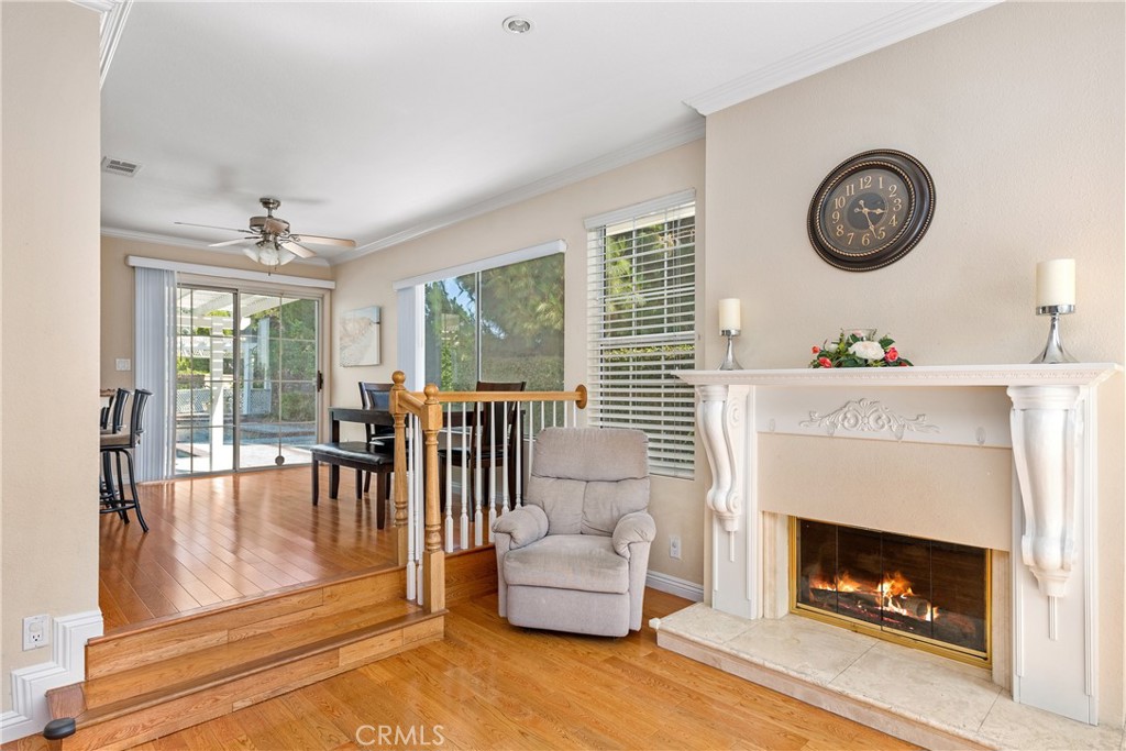 2508 Royale Place Fullerton, CA 92833 - Photo 4 of 53 a living room with furniture and a fireplace