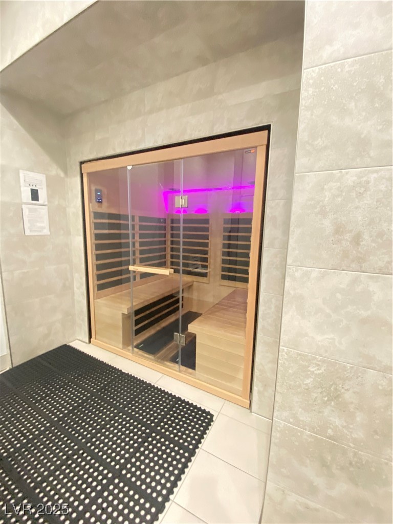 118 Castle Course Avenue Las Vegas, NV 89148 - Photo 48 of 56 Relaxing sauna / steam room featuring tile patterned flooring