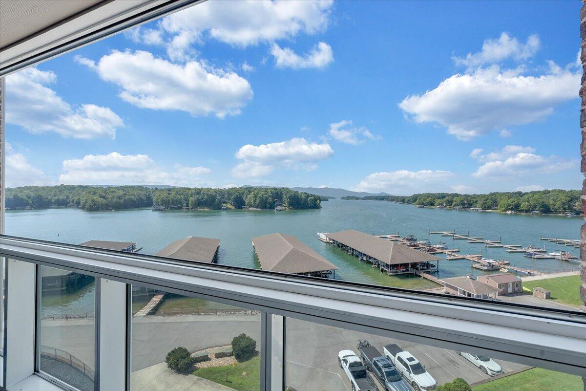 1273 Graves Harbor Trail, Unit 347 Huddleston, VA 24104 - Photo 16 of 63 a view of a lake from a balcony