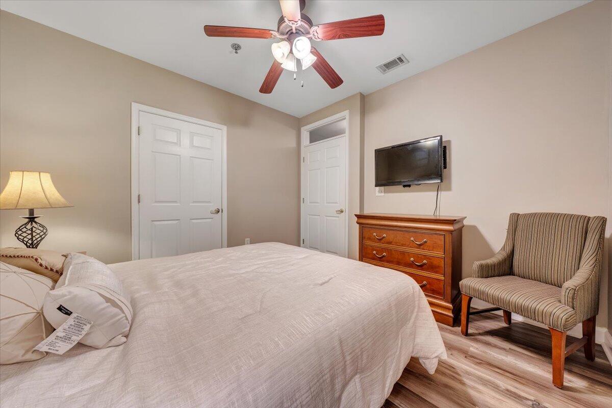 1273 Graves Harbor Trail, Unit 347 Huddleston, VA 24104 - Photo 19 of 63 a bedroom with a bed and a flat screen tv