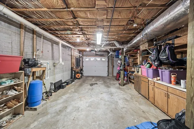 a view of storage and utility room