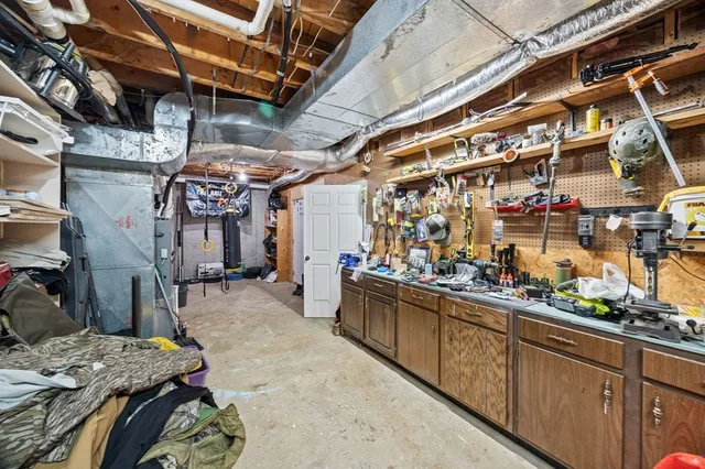 a view of storage and utility room