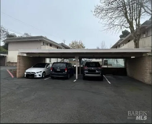 a view of car parked in parking