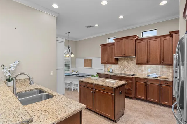 a view of dining room and wooden floor