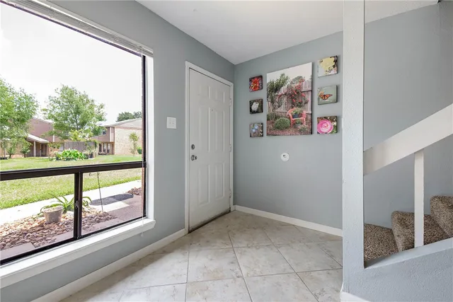 a view of front door