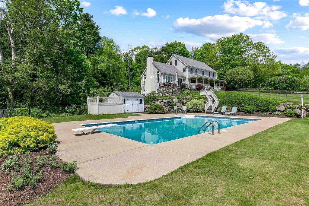 15 Allen Hill Road Princeton, MA 01541 - Photo 38 of 42 a view of house with swimming pool and garden