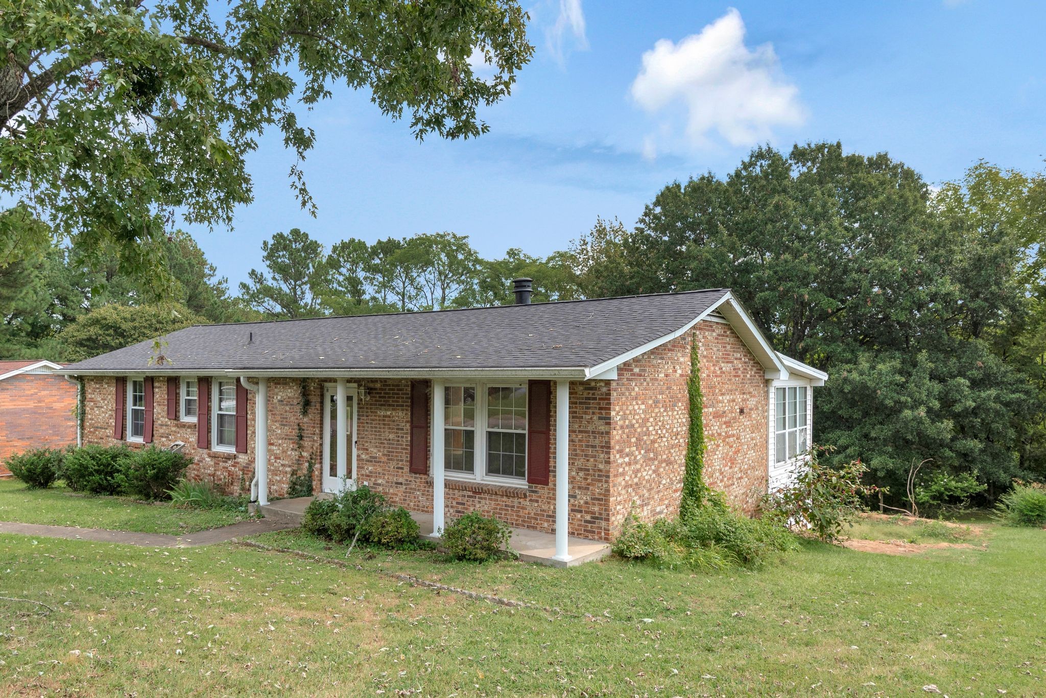 4848 Concord Drive Hermitage, TN 37076 - Photo 4 of 42 a view of a yard in front of a house with plants and large tree