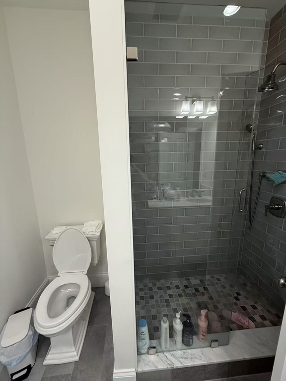 15 Cedar Road Brookline, MA 02467 - Photo 20 of 26 a bathroom with a toilet and a shower