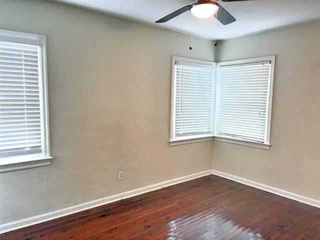 a view of kitchen with wooden floor