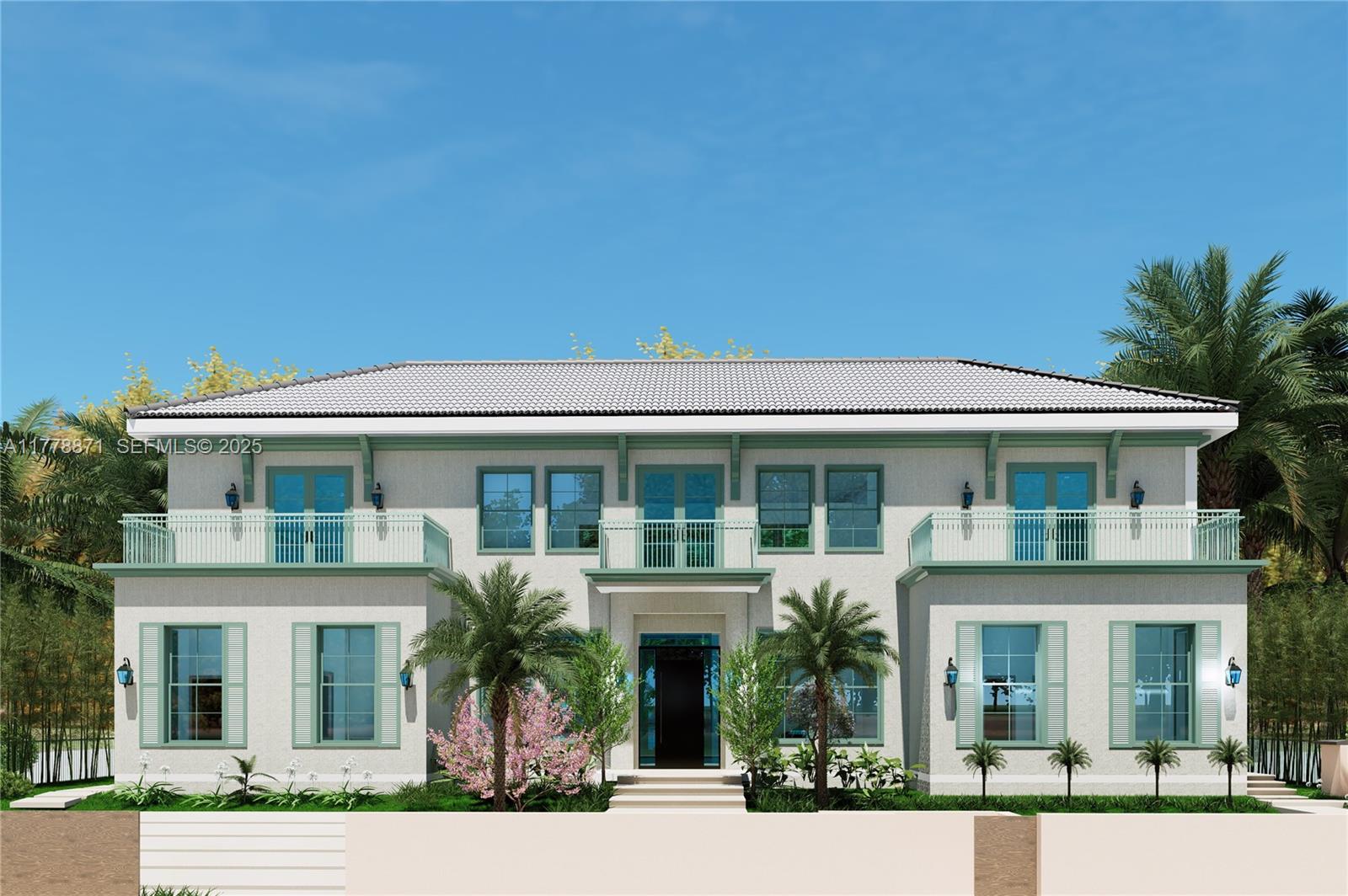 6371 North Bay Road Miami Beach, FL 33141 - Photo 4 of 26 front view of a house with a porch