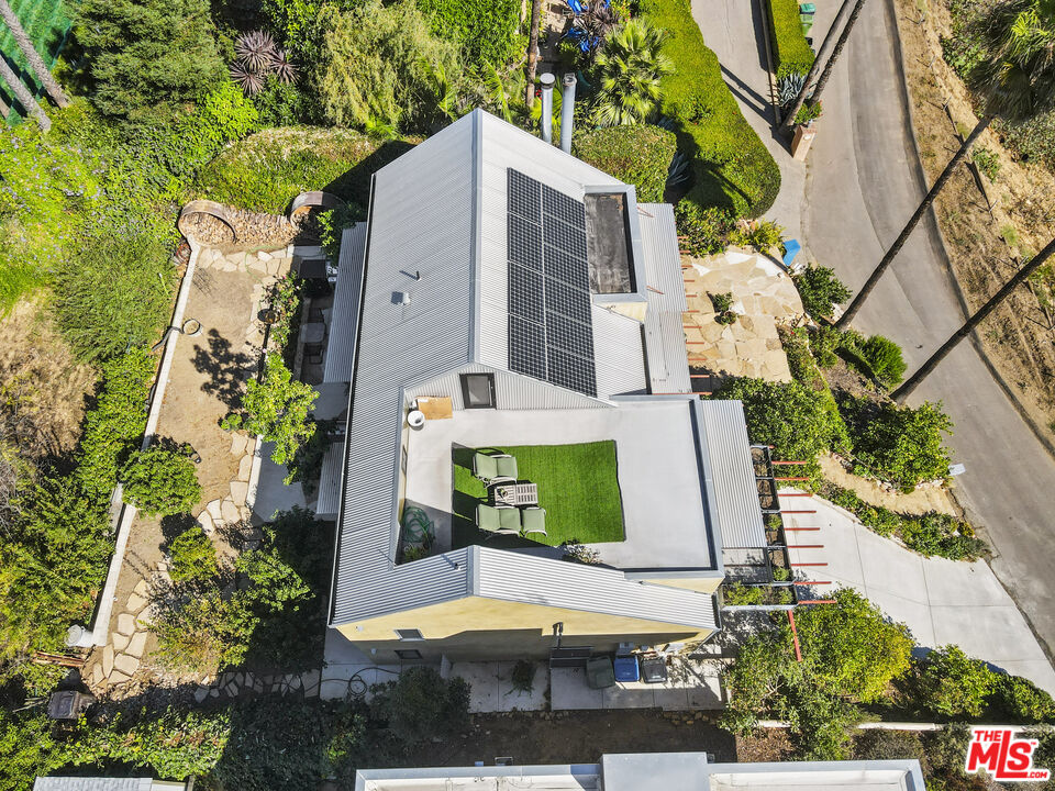 26335 Lockwood Road Malibu, CA 90265 - Photo 39 of 39 an aerial view of a house with a yard and seating area