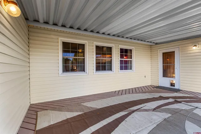 a view of a backyard of a house