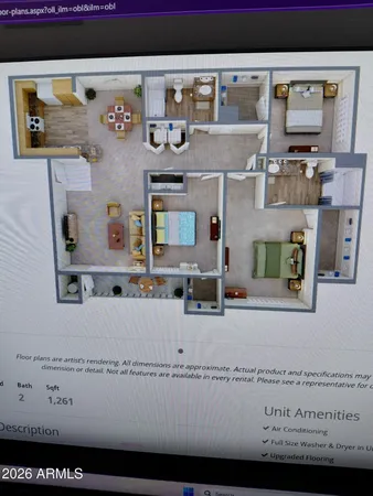 $1,424 | 5611 South 32nd Street, Unit 1, Phoenix, AZ 85040