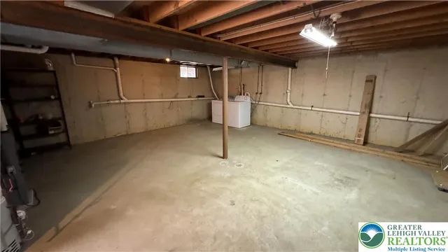 a view of a room with racks