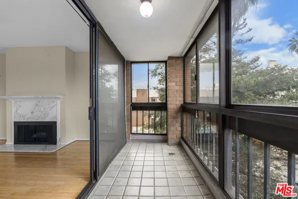 a view of a balcony