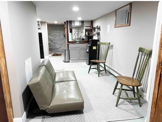 35 Iowa Street Worcester, MA 01602 - Photo 5 of 25 a view of kitchen with furniture and wooden floor