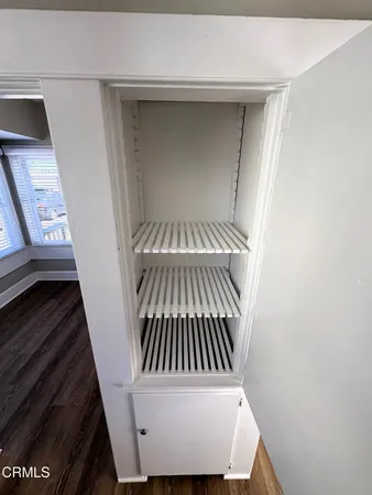 a close view of closet