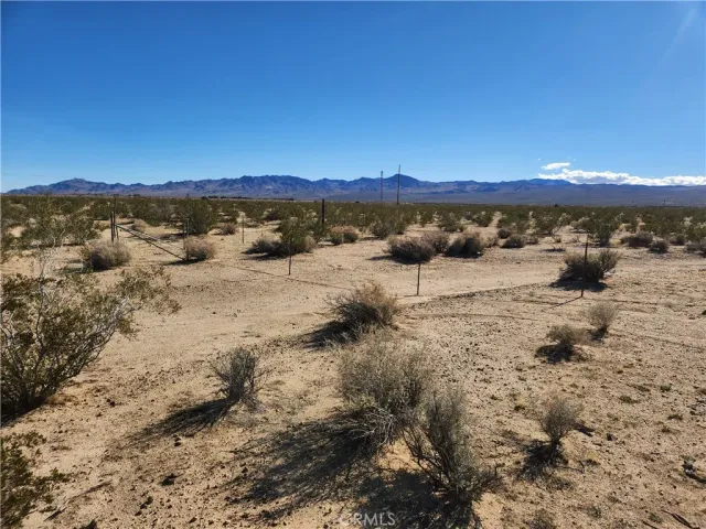 a view of a beach with a mountain