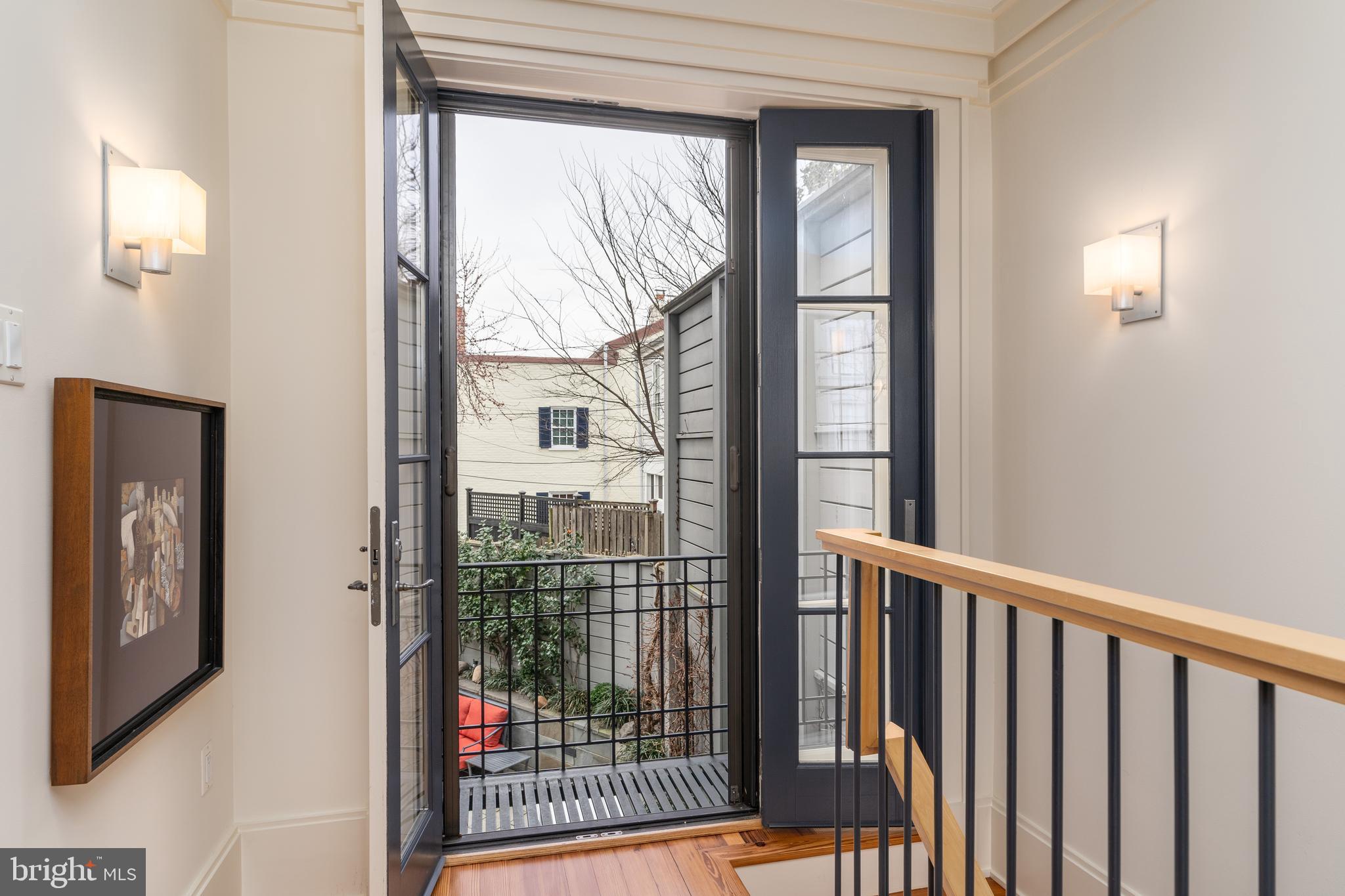 1507 33rd Street Northwest Washington, DC 20007 - Photo 13 of 42 BALCONY AND SKYLIGHT
