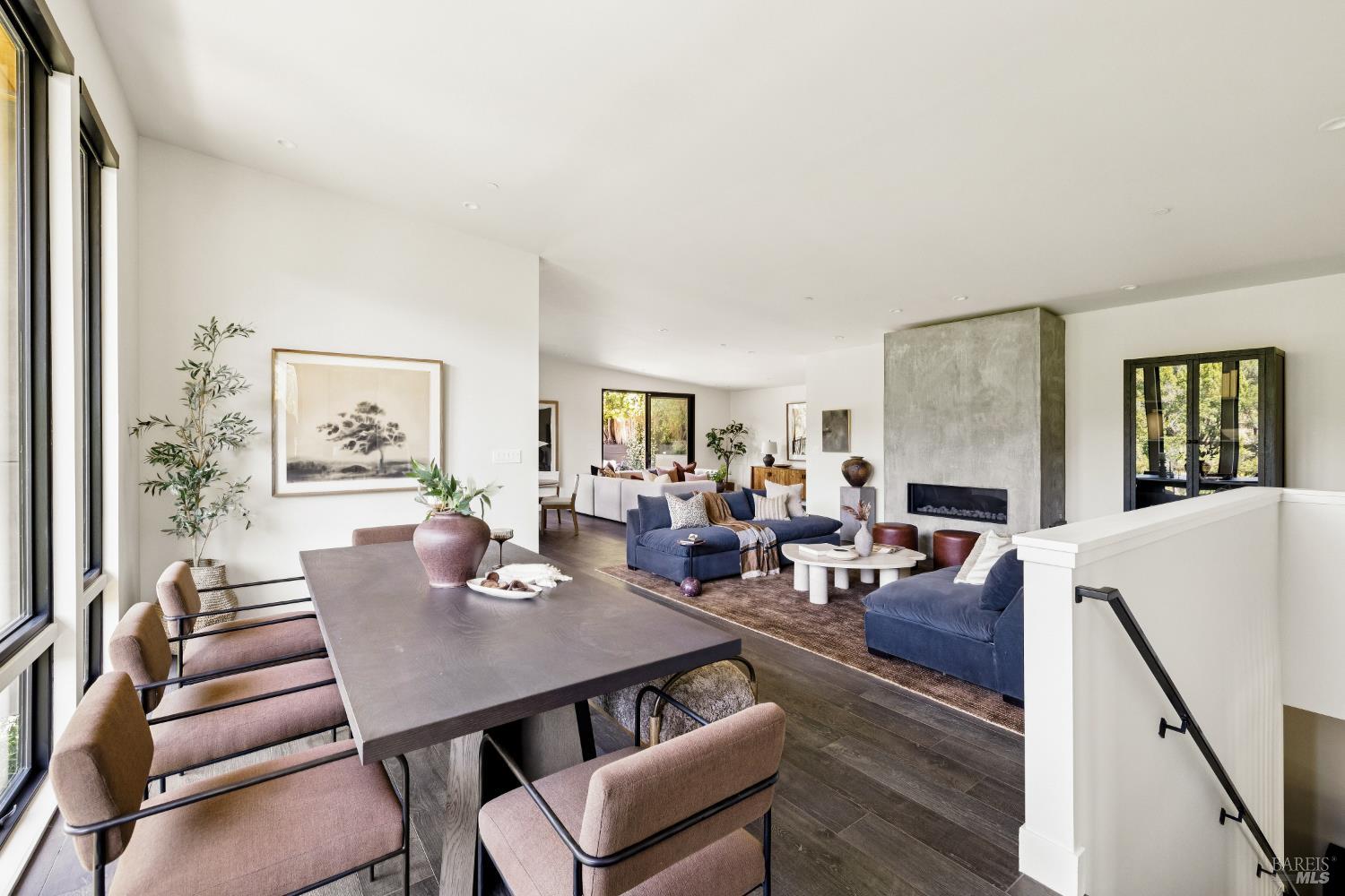 56 Millard Road Larkspur, CA 94939 - Photo 5 of 74 a view of a dining room with furniture window and wooden floor
