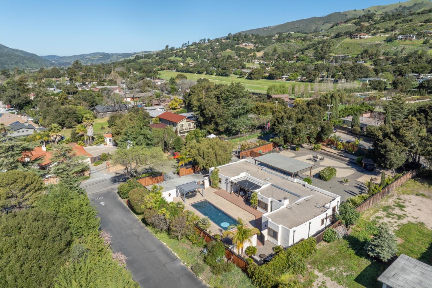 19 El Caminito Road Carmel Valley, CA 93924 - Photo 39 of 50 an aerial view of residential houses with outdoor space
