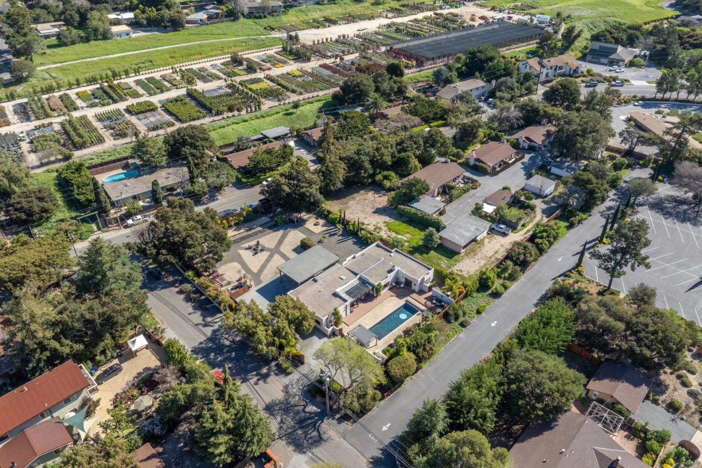 19 El Caminito Road Carmel Valley, CA 93924 - Photo 41 of 50 an aerial view of residential houses with outdoor space and street view