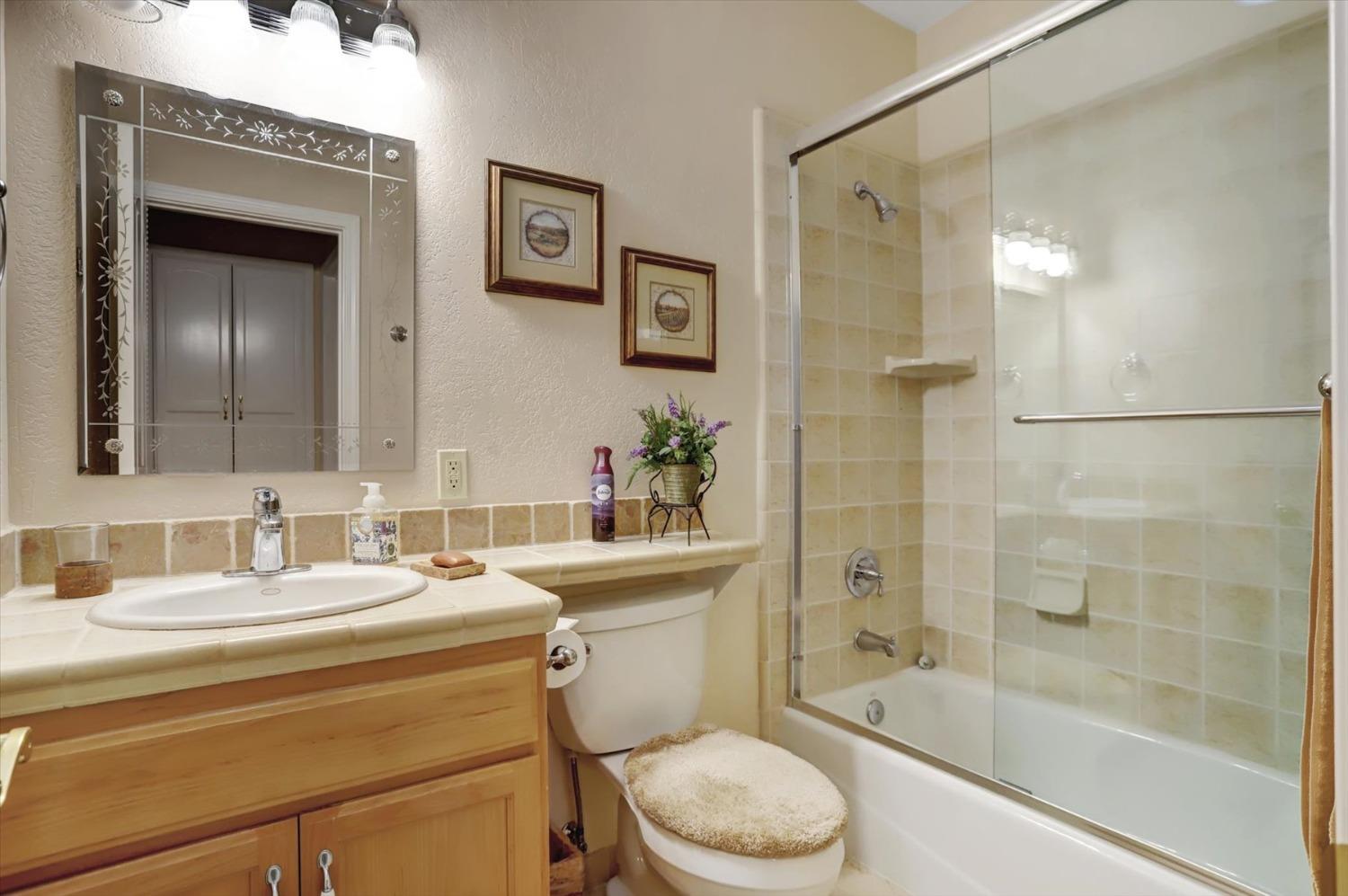 17036 Alice Way Grass Valley, CA 95949 - Photo 30 of 58 a bathroom with a sink a toilet and shower