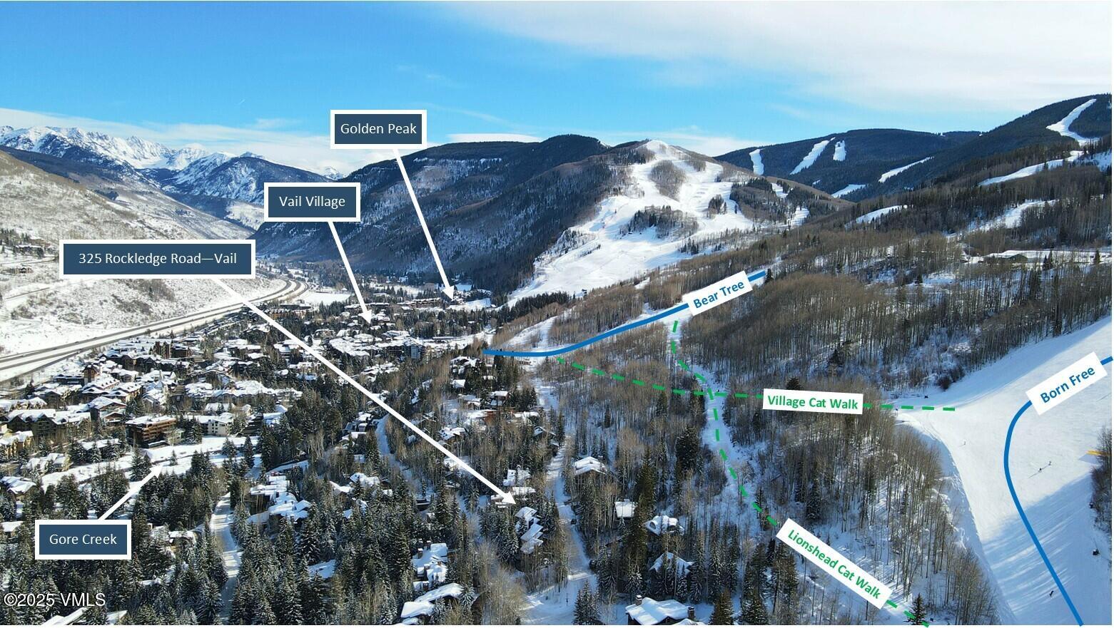 327 Rockledge Road Vail, CO 81657 - Photo 28 of 30 RockledgeAerial-2