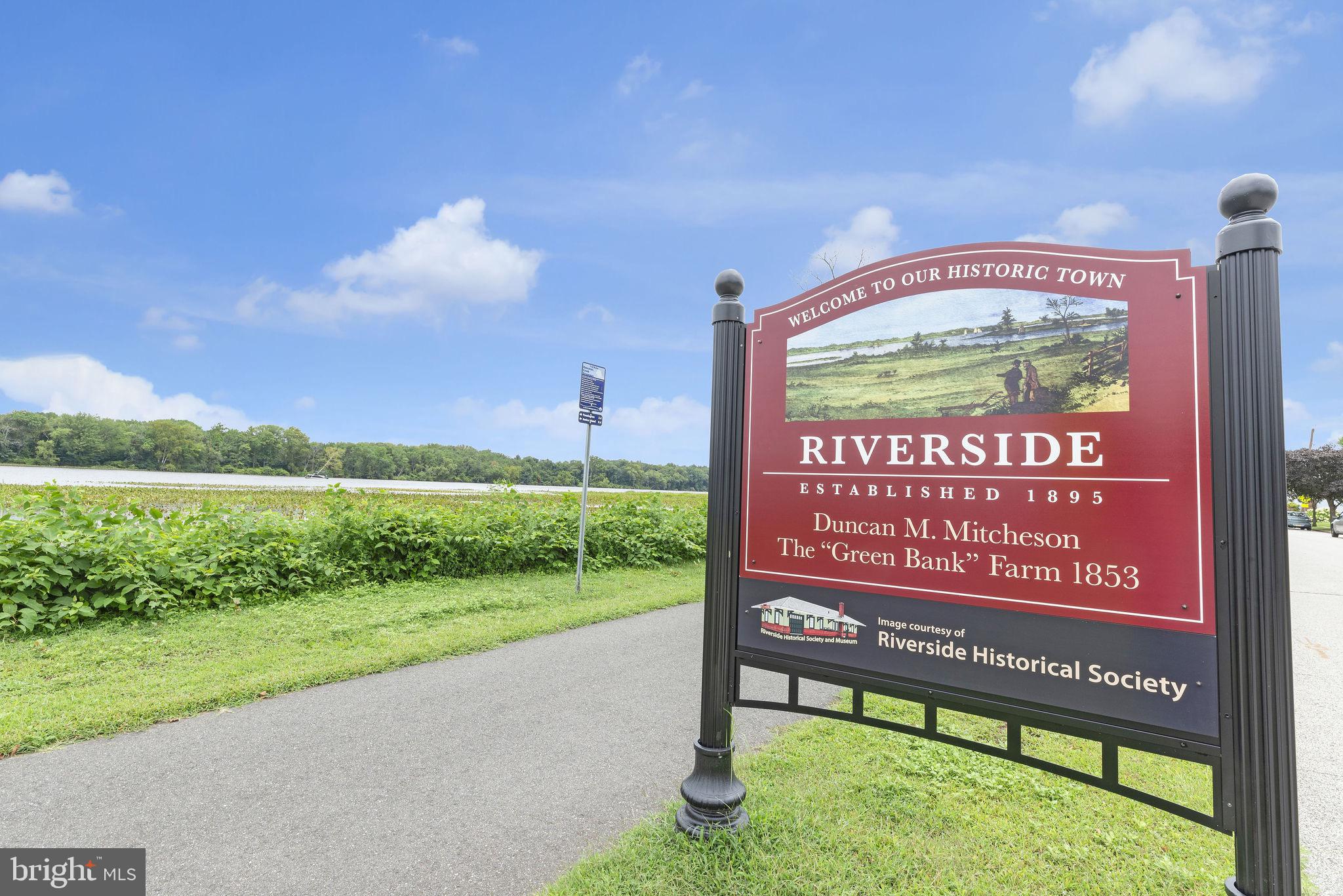 629 Polk Street Riverside, NJ 08075 - Photo 32 of 42 a sign on the side of a building