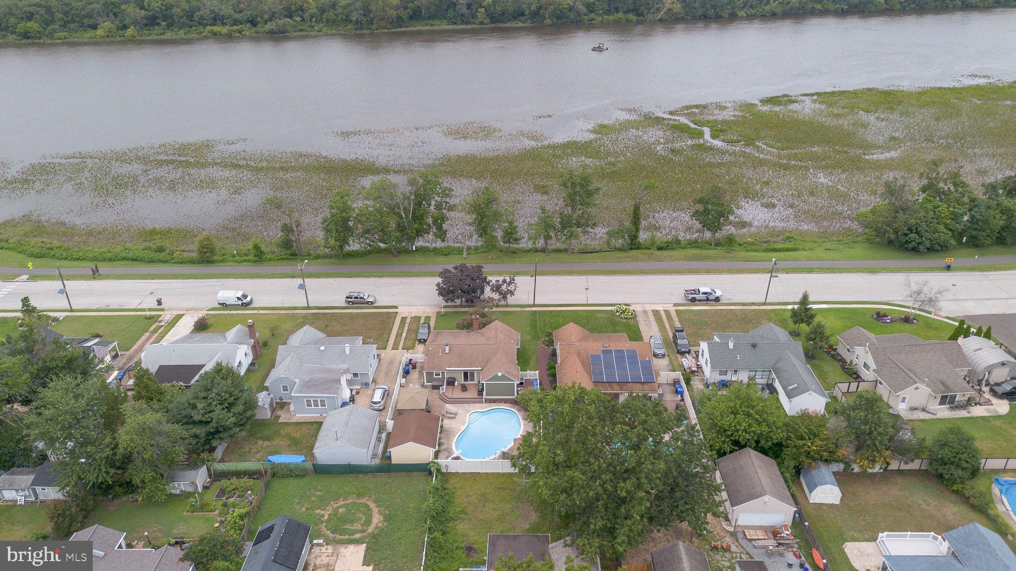 629 Polk Street Riverside, NJ 08075 - Photo 41 of 42 an aerial view of a house with a lake view